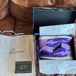 Purple High-Top Sneakers